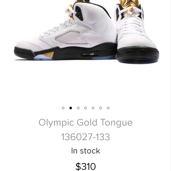 Air Jordan 5 Olympic Gold - Picture 6 of 8